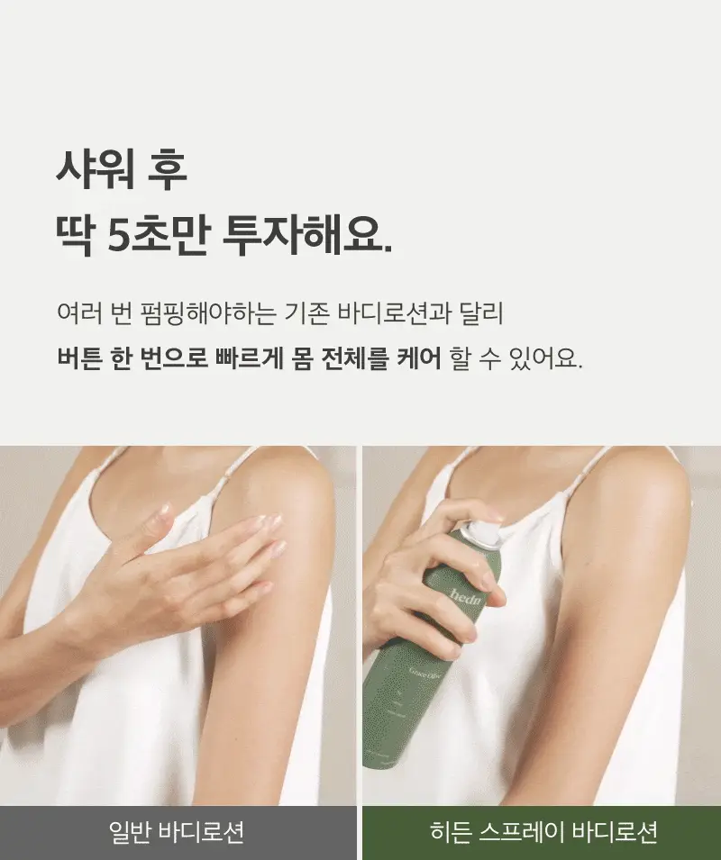 [5초뿌리는바디로션/NEW향] 히든 퍼퓸 스프레이 바디로션 기획/단품 10종 상세페이지 17